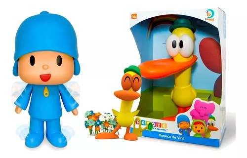 Boneco Pocoyo Pelucia 35cm Cabeça Vinil Fofinho C/ Cheirinho