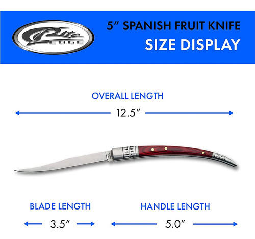Rite Edge Szco Supplies Cuchillo Para Frutas Español De 5 P