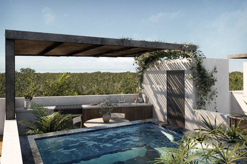 Departamento En Venta En Tulum, Quintana Roo, Waye, 2 Recamaras De Lujo + Rooftop