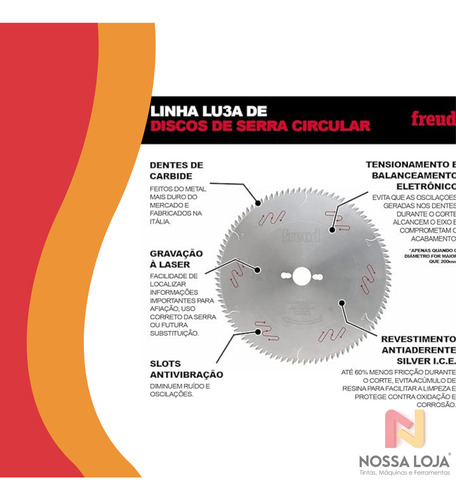 Disco De Serra 10 Para Mdf/mdp Lu3a 0200 (80d) Freud