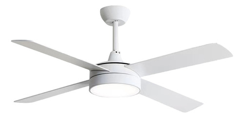 Ventilador De Techo 4 Aspas Blanco Luz Led 30w