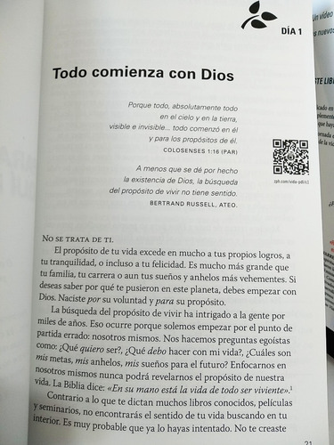 Imagen 10 de 10 de Una Vida Con Propósito Edición Ampliada (rick Warren)