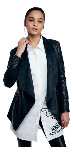 Saco Blazer Gabardina Casual Para Mujer Fashion