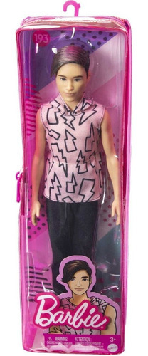 Imagen 6 de 6 de Ken Barbie Muñeco Fashonista 193 Con Estuche Mattel