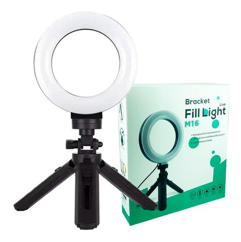 Imagen 2 de 10 de Aro De Luz Led Profesional Usb Selfie Con Trípode Fotografia