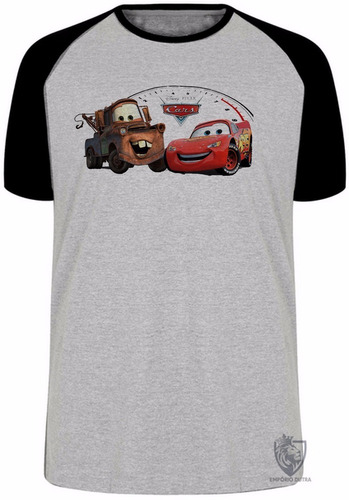 Kit 2 Camiseta Blusa Plus Size Mcqueen Mate Cars Carros