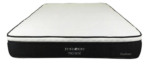 Colchón Restonic Visco Rest Para Cama Individual Color Negro