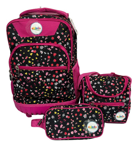 Pack Mochila + Lonchera + Estuche Escolar/ Ekizde