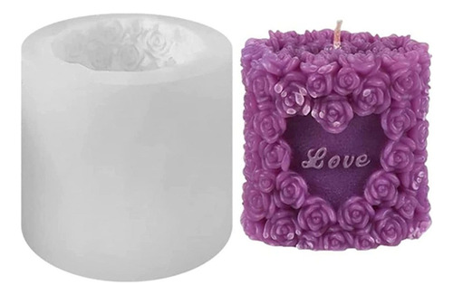 Moldes Silicona Rosa Para Velas Y Jabones Moldes Para Tartas