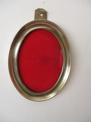 Antiguo Porta Retrato Bronce Macizo 1 Kilo Impecable 17 Cms (Usado)