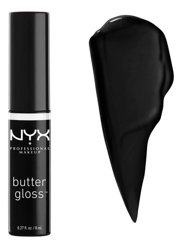 Brillo Labial Gloss Lip Butter Nyx Tono Licorice Negro