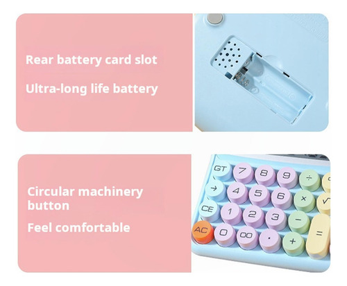 Jenpech Calculadora De Máquina De Escribir, Calculadora De