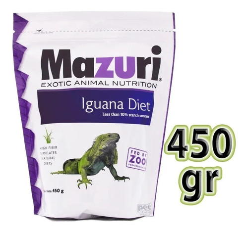 Imagen 1 de 2 de Alimento Para Iguanas Mazuri Premium Iguana Diet 450g
