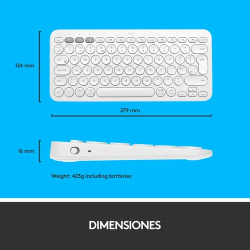 Logitech k380 medidas hotsell