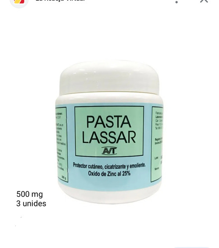 2 Pasta Lassar Ungüento Antipañalitis Cr - g a $160