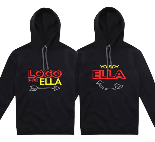 Sudaderas Suéter Parejas Novios Dúo Amor Loco Por Personaliz