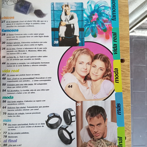 Revista Teen Argentina Enrique Iglesias Madonna Melisa Hart (Usado)