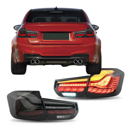 Imagen 1 de 10 de Calaveras Led Bmw Serie 3 M3 F30 F35 F80 2013 - 2018 Humo