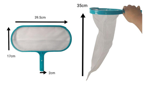 - Pool Skimmer Net Leaf Rastrillo Herramienta De Limpieza