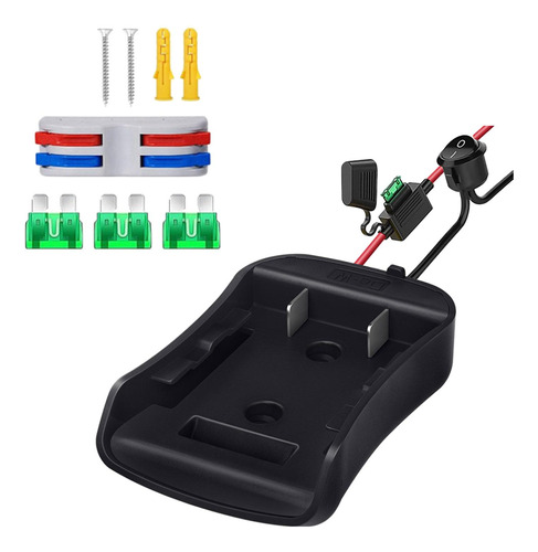 Adaptador De Rueda Eléctrica Para Batería De 20v, Negro