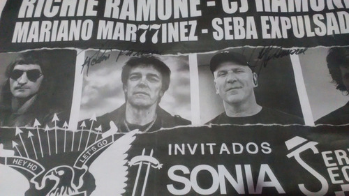 Poster Ramones Autografiado