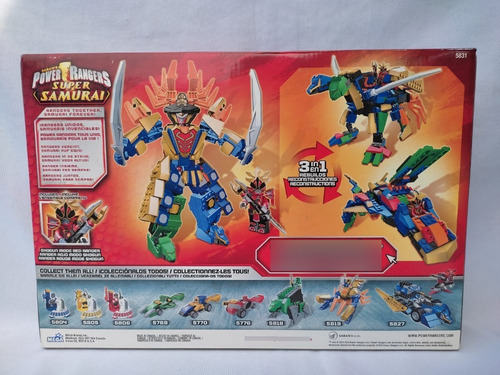 Imagen 5 de 7 de 2 Megazord Y Samurai Hq Battle Power Rangers Mega Bloks