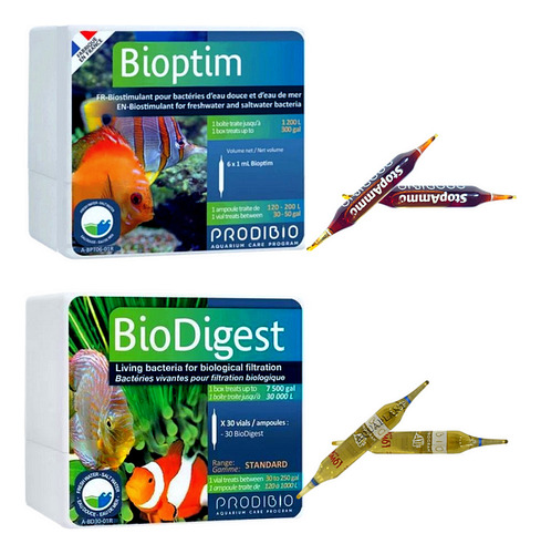 Acelerador Biológico Biodigest E Bioptim 2 Ampolas Cada