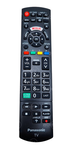 Controle Remoto Smart Tv Panasonic Viera Netflix Original 