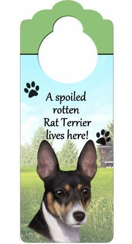 El Letrero De Madera Terrier De Rata 'un Terrier De Rata Pod