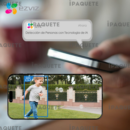Imagen 4 de 10 de Kit X2 Cámara Seguridad Wifi Ip Nocturna Color Exterior +64g