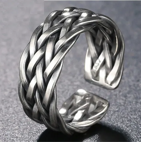 Anillos ajustables plata hotsell
