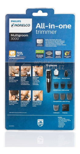 Máquina Philips Norelco Rasuradora Terminadora Barba Nariz Y Oídos Con Envío Gratuito Full