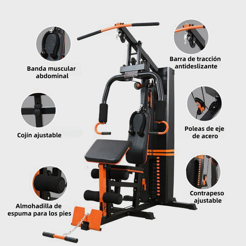 Gimnasio Multifuncional Uso Rudo Multiestacion Brazo Pierna