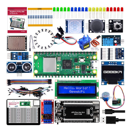 Geeekpi Raspberry Pico W Ultimate Kit Encabezado Tutorial