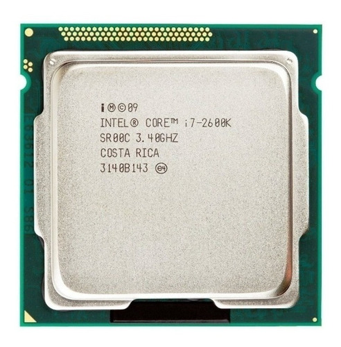 Procesador gamer Intel Core i7-2600K CM8062300833908 de 4 núcleos y 3.8GHz de frecuencia con gráfica integrada