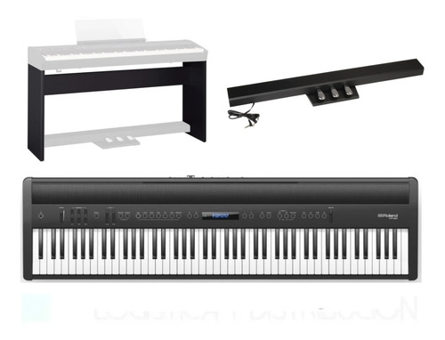 Roland Fp-60-bk Piano Digital Bluetooth Con Base + Pedalera 