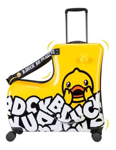 Bolso Maleta Viaje Niños Con Asiento Para Pasear B Duck