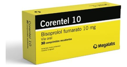 Corentel 10 X 30 Comp. Megalabs. Bisoprolol Fumarato 10mg.