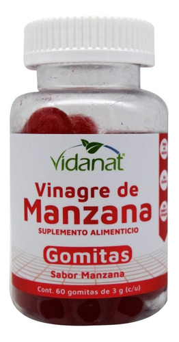 Gomitas Vinagre De Manzana 60 Gomitas-vidanat