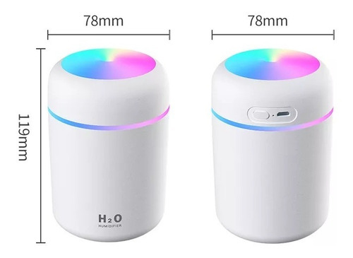 Imagen 2 de 4 de Humidificador Purificador De Aire + Esencia De Regalo