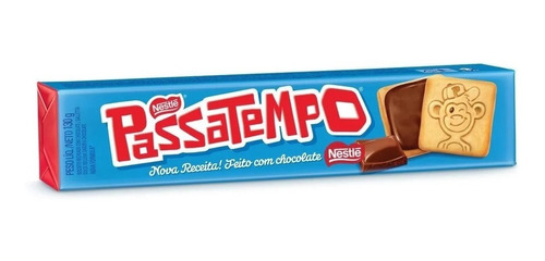 Biscoito Passatempo Recheio Chocolate Pacote 130g