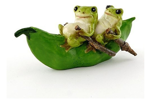 Top Collection Miniature Garden Frogs Remo Peapod Barco
