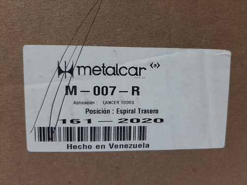 Espirales Traseros Mitsubishi Lancer 1.3 1.5 1.6 1.8 93-99