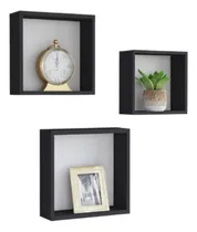 Comprar Set Estante Repisas Flotantes Organizador Cubos Madera X3