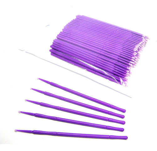 100 1.5mm Fine Touch Up Micro Brush Applicator For Deta...