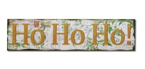 Adeco Home Decor  Ho Ho Ho!  Palabras De Artware Antiguo Mad