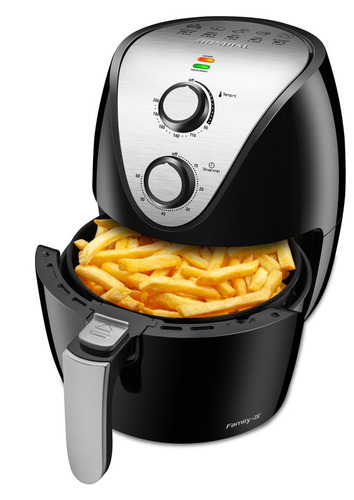 Fritadeira Air Fryer Family Iv 3,5l 1500w Preto Mondial 220v Cor Preto/Inox