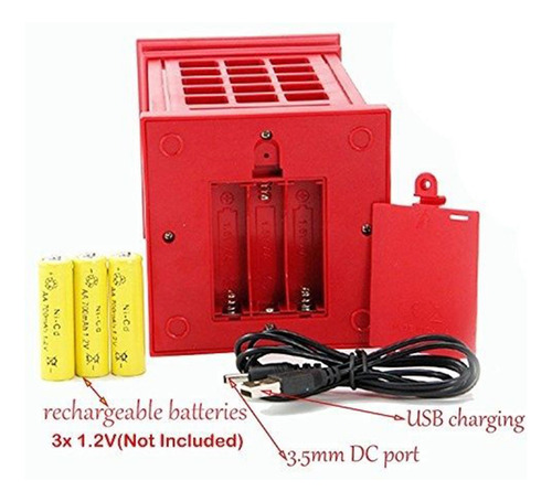 3xusb / Bateria Power Cabine Telefônica Night Light Abajur