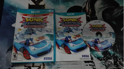 Sonic All Star Racing Transformed Completo Nintenbdo Wii U