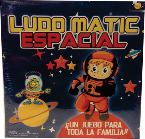 Ludo Matic Espacial Con Cubilete Automatico Yuyu Palermo 